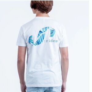 NWT Soflo White T-Shirt with Palm Logo